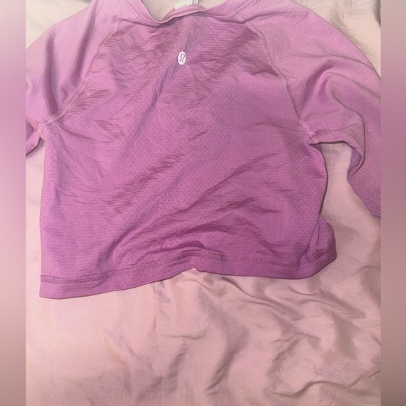 dahlia mauve cropped swiftly tech long sleeve - Picture 2 of 3